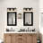 23 in. Modern Farmhouse 3-Light Dimmable Bathroom Vanity Light with Seeded Glass and Wood-Grain Backplate-928693142-875365686