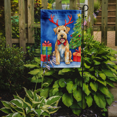 Drapeau de Noël renne de jardin