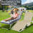 5-Position Adjustable Folding Tanning Lounge Chair With Face Hole, Portable Outdoor Sunbathing Chaise For Pool, Beach, Patio, And Backyard Relaxation-1100562980