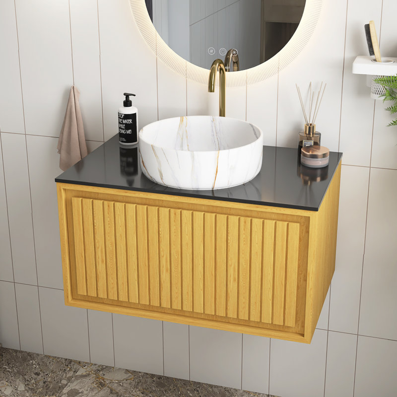 Meuble-lavabo mural simple 30 po avec comptoir