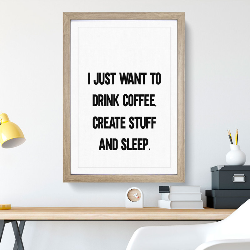 Create Stuff - Picture Frame Typography, Oak, 90cm H x 65cm W x 2cm D