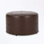 Repose-pieds rond en similicuir avec assise souple-1022246515