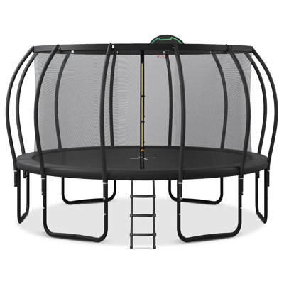 16FT Trampoline For Kids With Upgraded Arcpole And Composite Toploop For Safety Enclosure -  Ceballos, LNNBFQ-SC000016AAB