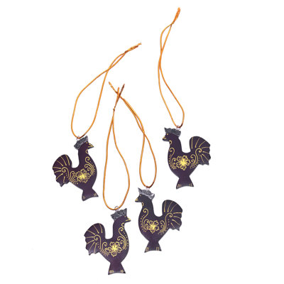 Lovely Hens Hanging Figurine Ornament