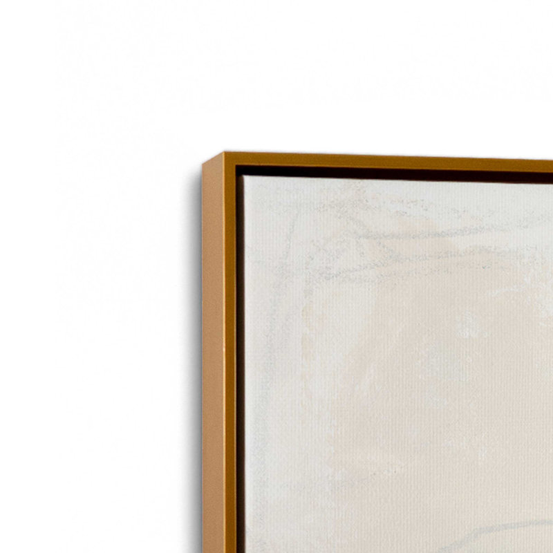 " Soft Lines Of Memory II ", Polished Gold, 12.75" H x 12.75" W