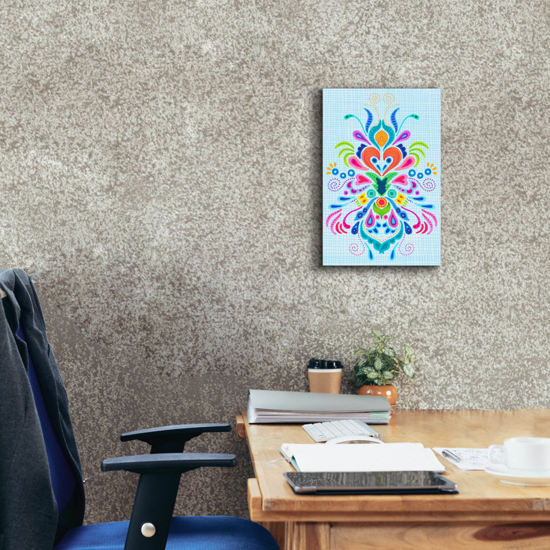 «Kurbit Blues» par Hello Angel, art mural sur toile, H 18 po x l 12 po x P 0,75 po
