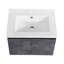 Meuble-lavabo flottant 24 po. Évier en céramique. Porte à fermeture en douceur. Contreplaqué noir moderne. Meuble-lavabo mural avec lavabo en céramique. Mount. Armoire en contreplaqué-819751510