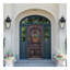 Ensemble de 2 lanternes murales d'extérieur de 21 po (H) - Applique murale moderne en métal noir et verre transparent pour éclairage de porche, de patio et de jardin (ampoule non incluse)