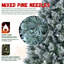 4FT Flocked Christmas Tree with Pine Needles & Eucalyptus Leaves-741797384
