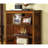 Gorgeous Styling Antique Oak Finish 1Pc Media Shelf  Wood Storage Books 5-Shelves Open Cabinet Shelf