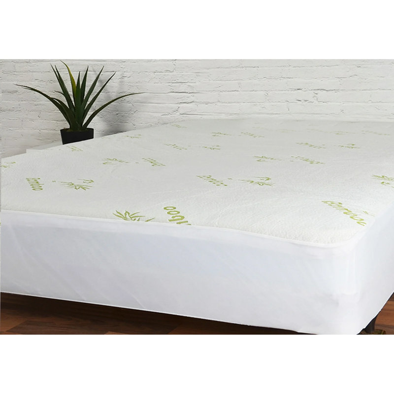 Protège-matelas en rayonne de bambou, Simple