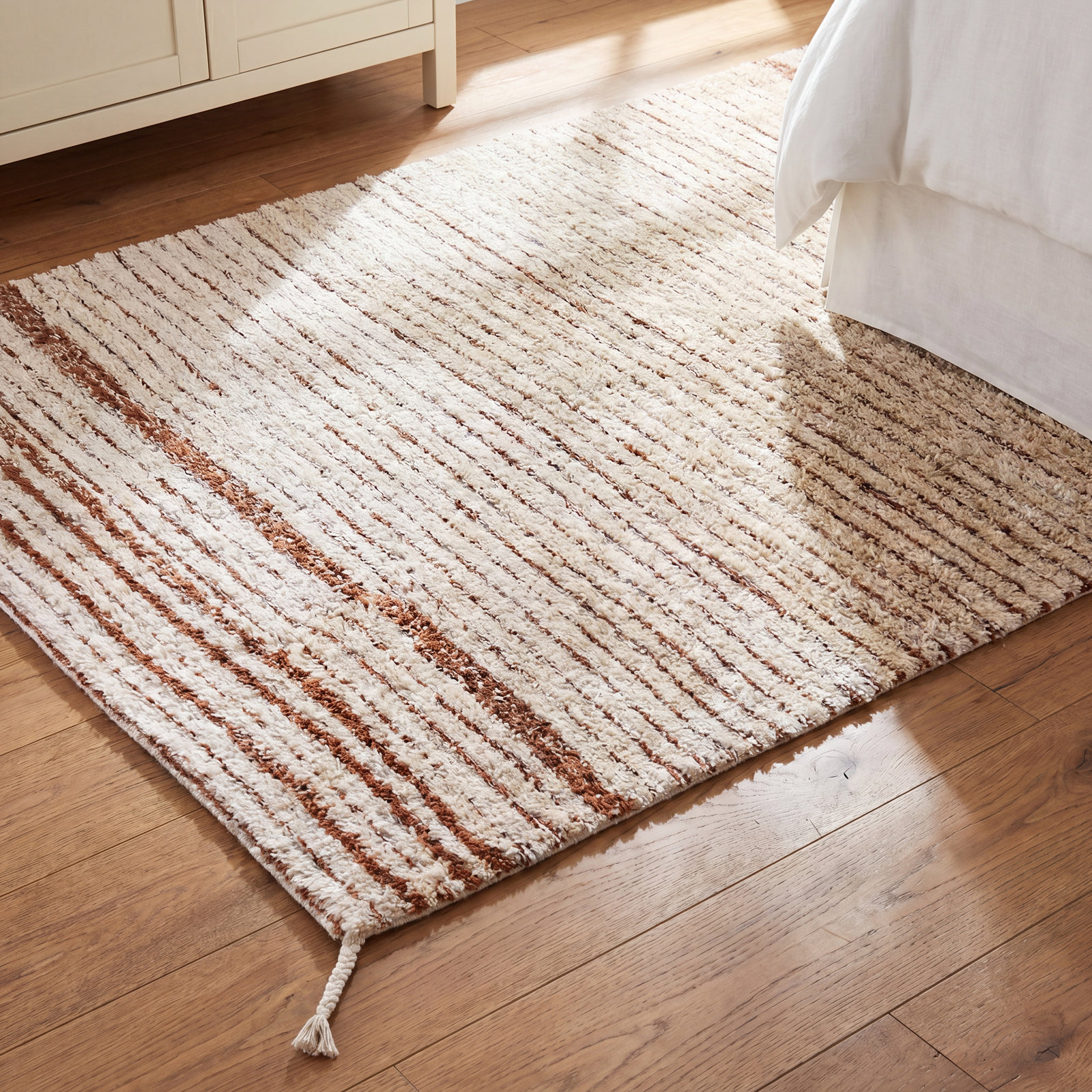 Reversible Washable Rug Twin Toffee, Rectangle 2'7" x 4'7"