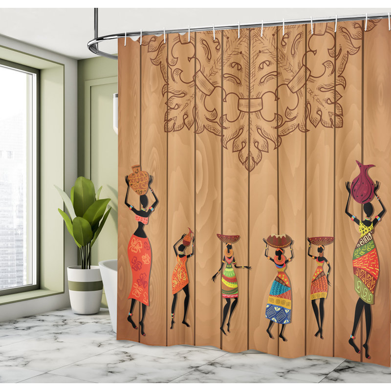 Jodie Shower Curtain with Hooks Included, 84" H x 69" W
