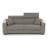 Monica 87" Genuine Italian Top Grain Leather Queen Wide Arm Sleeper Sofa Bed with Memory Foam Mattress-2097455853