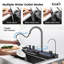 Robinet rétractable à simple cuve d'évier de cuisine 304 30 "x 18" Whale Waterfall Bonde en acier inoxydable avec accessoires de lave-vaisselle