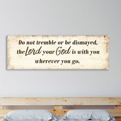 Do Not Tremble 1 Piece Wrapped Canvas Panoramic Wall Art