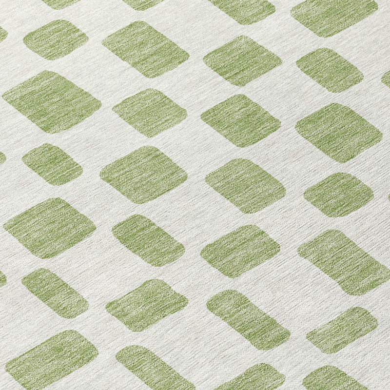 Malek Indoor/Outdoor Area Rug with Non-Slip Backing, Rectangle 2'6" x 3'10"