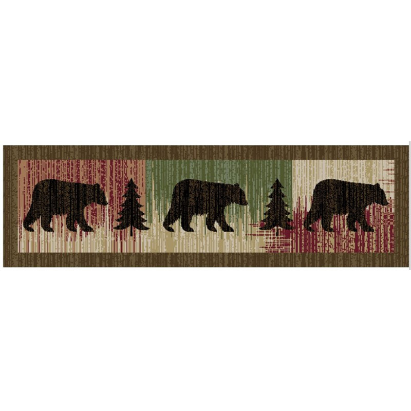 Ensemble de 3 tapis d'escalier lavables Cozy Cabin, 3 pièces incluses