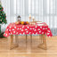 Nappe de Noël en vinyle avec envers en flanelle 52 po x 90 po