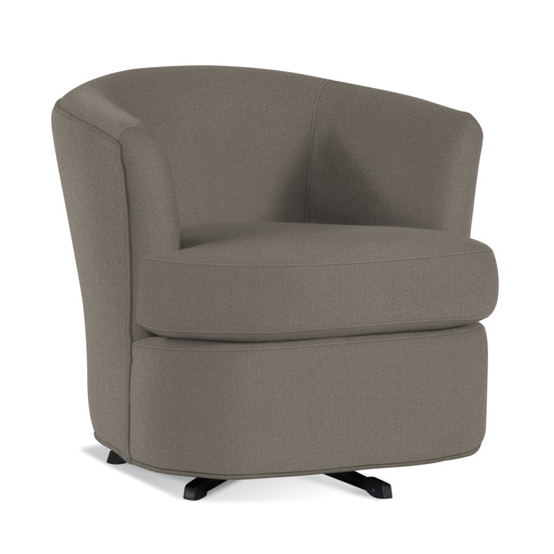 Barrel Chair, Gray Sugar Performance; 0863-84
