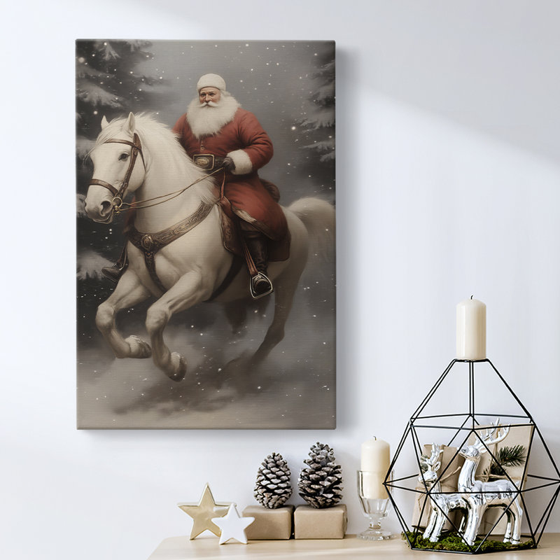 Art des Fêtes de Noël - Toile tendue avec châssis - Série 2-VII, H 24 po x l 16 po