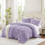Ensemble de literie de luxe pour très grand lit 3 pièces, édredon en microfibre avec motif floral pour une utilisation toutes saisons