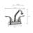 Ashland 2-Handle Utility Faucet in Satin Nickel-10311008