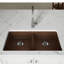 Évier de cuisine à double cuve avec crépine Quartz Classic 33 po x 18 1/2 po x 5 1/2 po-29133680