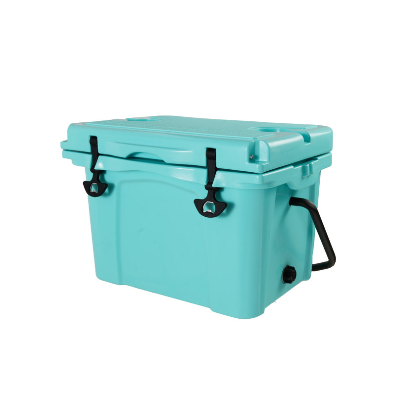 Atley Modern Insulated Adventure Cooler With Bottle Opener And Cup Holder, Turquoise
