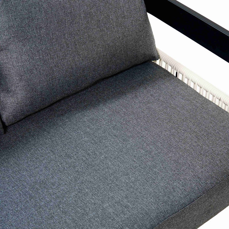 Ensemble de canapé d'extérieur pour plusieurs personnes avec une table, décoration en rotin, imperméable, antirouille, adapté au jardin, à la pelouse