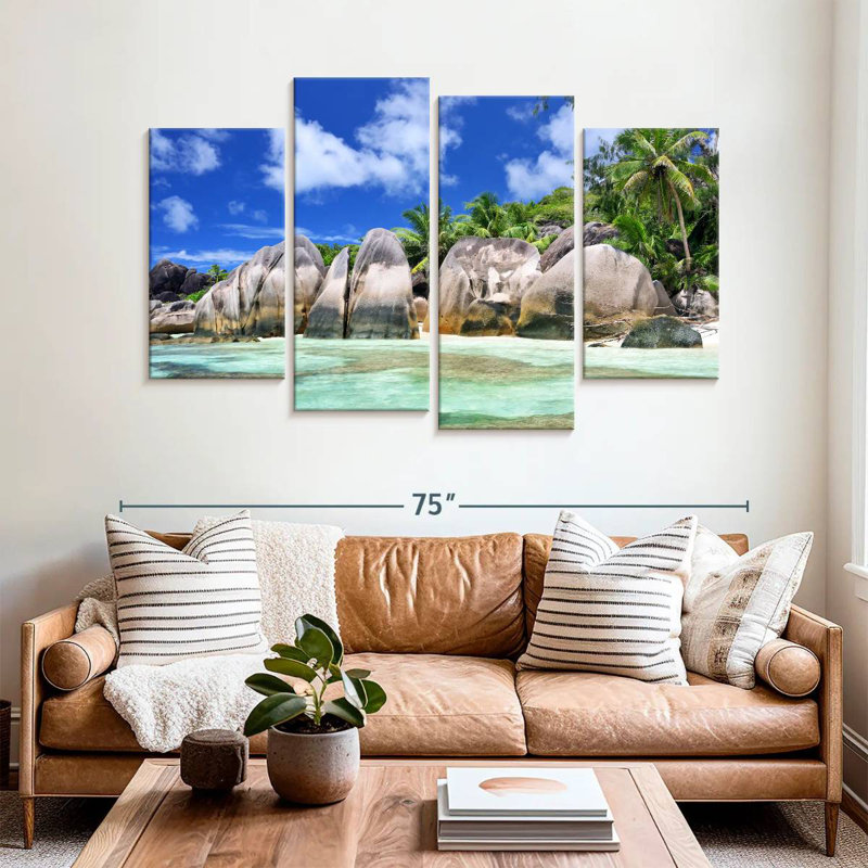 Gillard Anse Source D Argent Seychelles, H 42 po x l 68 po
