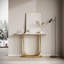 Console moderne en bois imitation marbre