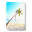 Palm Tree On A Beach In Abstract - Wrapped Canvas Print-55339470