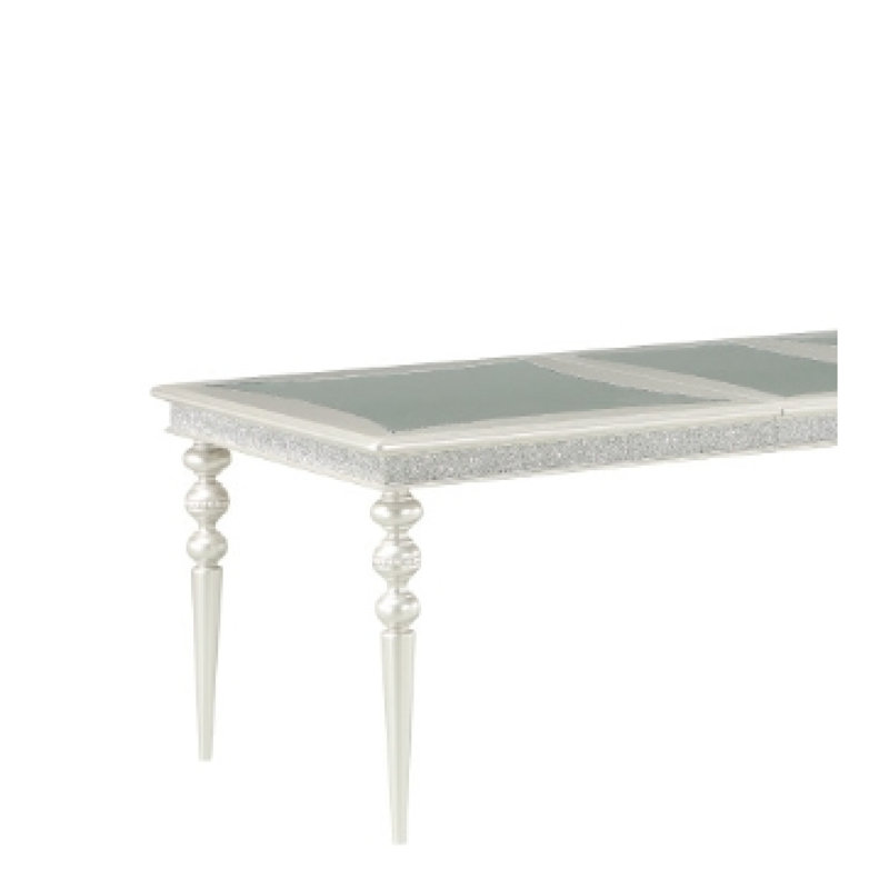 Platinum Finish Dining Table