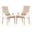 Tufted Button-Accent Dining Armchair for Living Room and Bedroom-1055401104