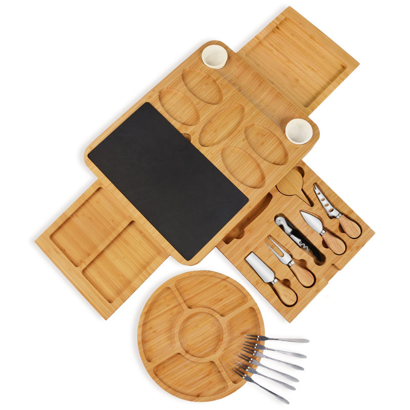 Prep & Savour Darnay Bamboo Serving Dish