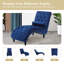 Chaise longue capitonnée en velours-290435526