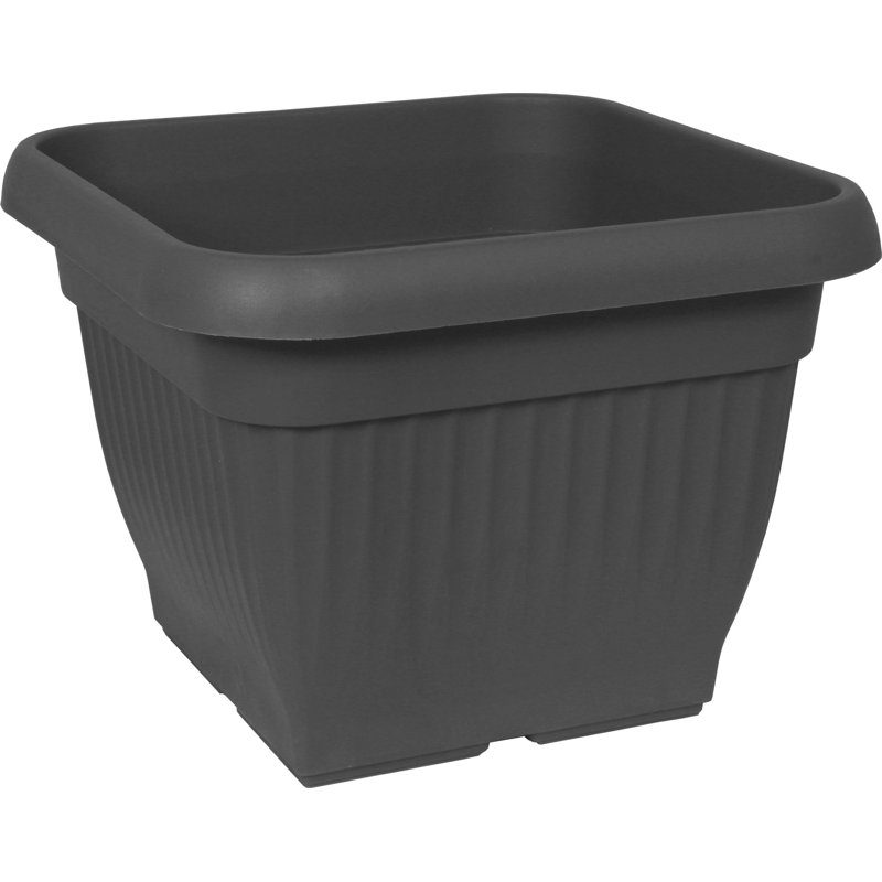 Pot Planter, Anthracite, 26cm H x 33cm W x 33cm D
