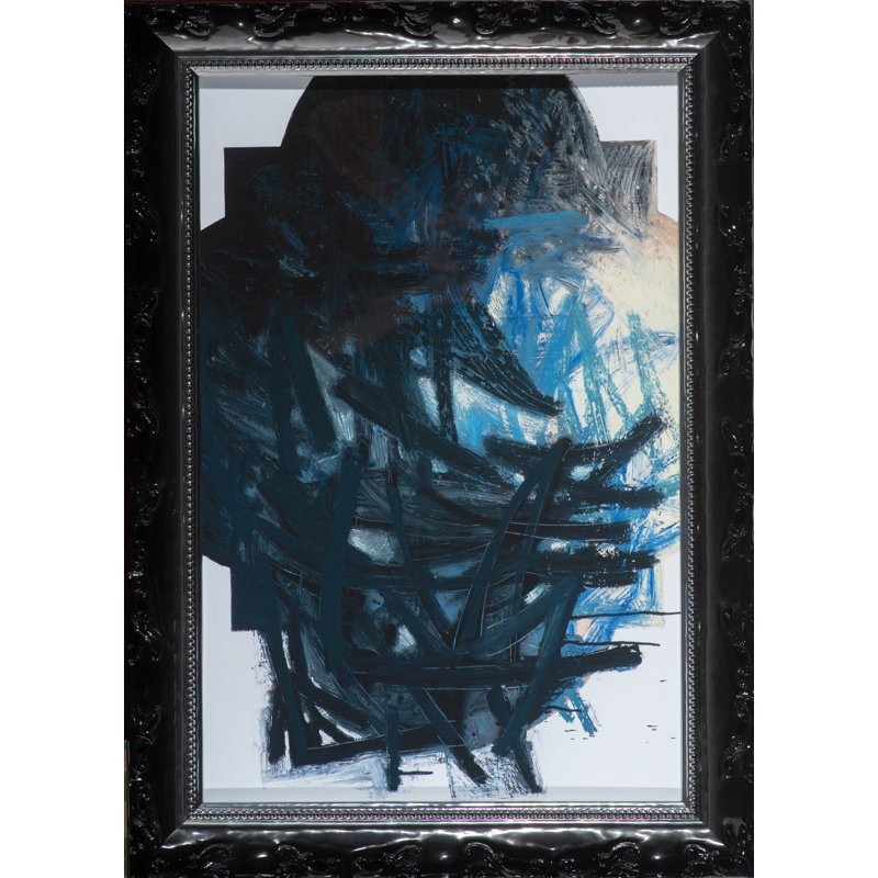 «Architecture And Action B» par Robert Robinson - Peinture encadrée