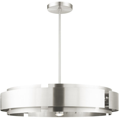 Lustre classique 7 lumières à abat-jour Jakiya