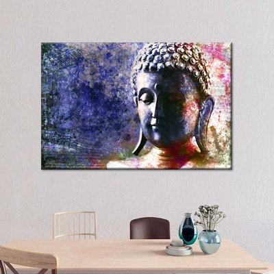 Buddha In Contemplation On Canvas Print