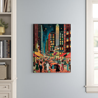 Art déco rétro City Life I - Fashion Woman, art mural encadré