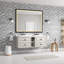 Miroir de salle de bain à DEL avec cadre en aluminium, miroir de meuble-lavabo mural, antibuée, mémoire, 3 couleurs, gradation continue-115297466