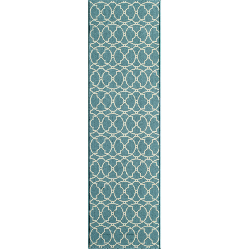 Yepez Geometric Indoor / Outdoor Rug, Runner 2'3" x 7'6"