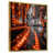 Toile avec cadre flottant or