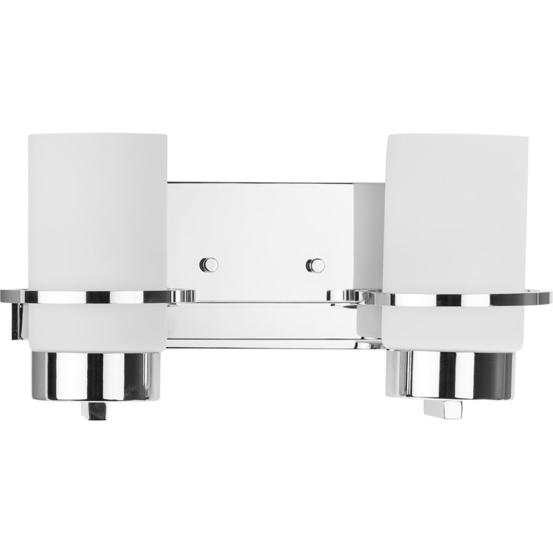 Éclairage pour meuble-lavabo à intensité variable à 2 lumières Cromarty, Chrome poli