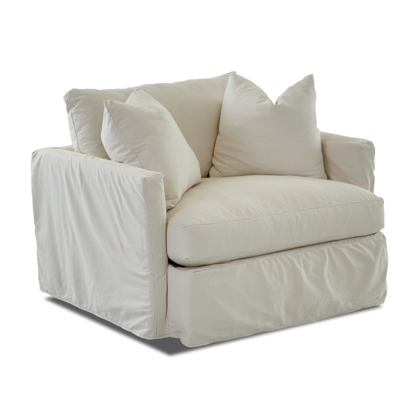 Hartig Armchair, Canvas White Sunbrella® Canvas