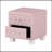 Elegant Velvet Nightstand With 2 Drawers And Crystal Handle, Storage Bedside Table With Button-Tufted-1598659018