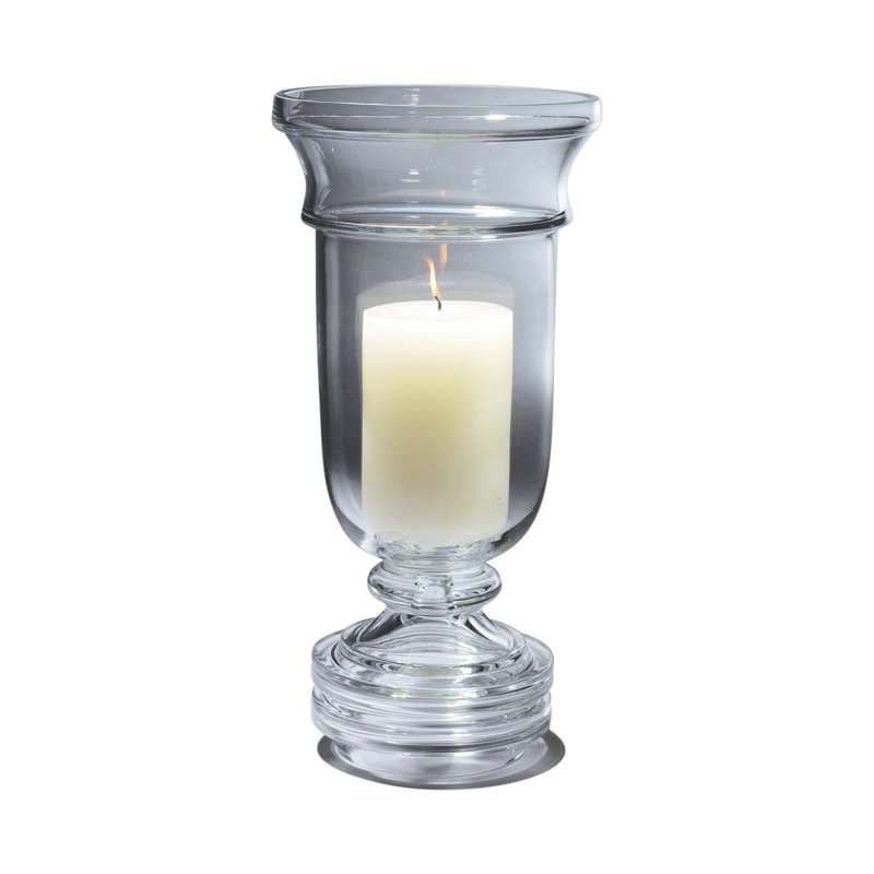 Massive 17.5'' H Glass Tabletop Hurricane