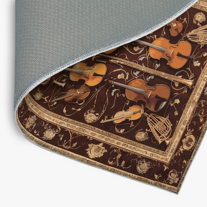 Tapis noir français intérieur et extérieur, Rectangulaire 8 pi x 10 pi